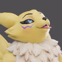 Renamon Phone Holder Statue | Digimon by Anyonensfw SFW,NSFW 3d printed statue,3d printed,Renamon Phone Holder ,Digimon statue,nsfw statue,3d printed figure