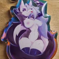 Loona Selfie Keychain | Helluva Boss Acrylic Keychain SFW And NSFW loona nsfw,loona keychain,furry keychain,SFW keychain,Helluva Boss,nsfw keychain