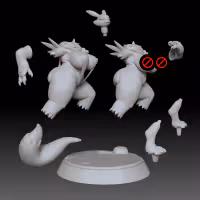 Renamon Milf Statue | Digimon Fan Art by GeneralButa SFW,NSFW 3d printed statue,3d printed,Renamon Milf Statue,digimon statue,nsfw statue,3d printed figure