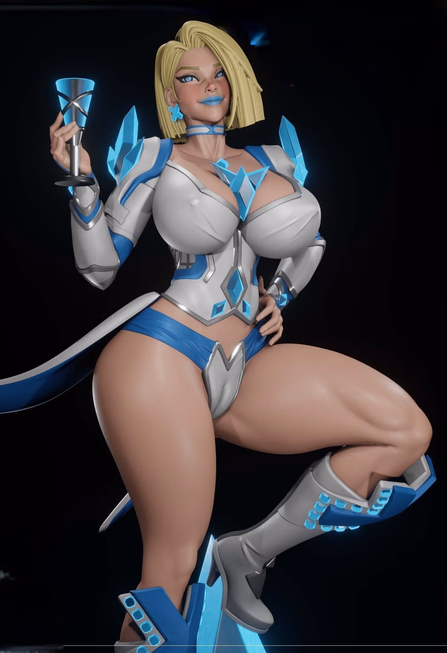 Emma Frost Statue | Marvel Rivals Fan Art by Digital Dark SFW,NSFW,Futa 3d printed statue,3d printed,nsfw statue,futa statue,futa figurines,futanari figurines,futanari statue,3d printed figure,Emma Frost Statue,marvel statue