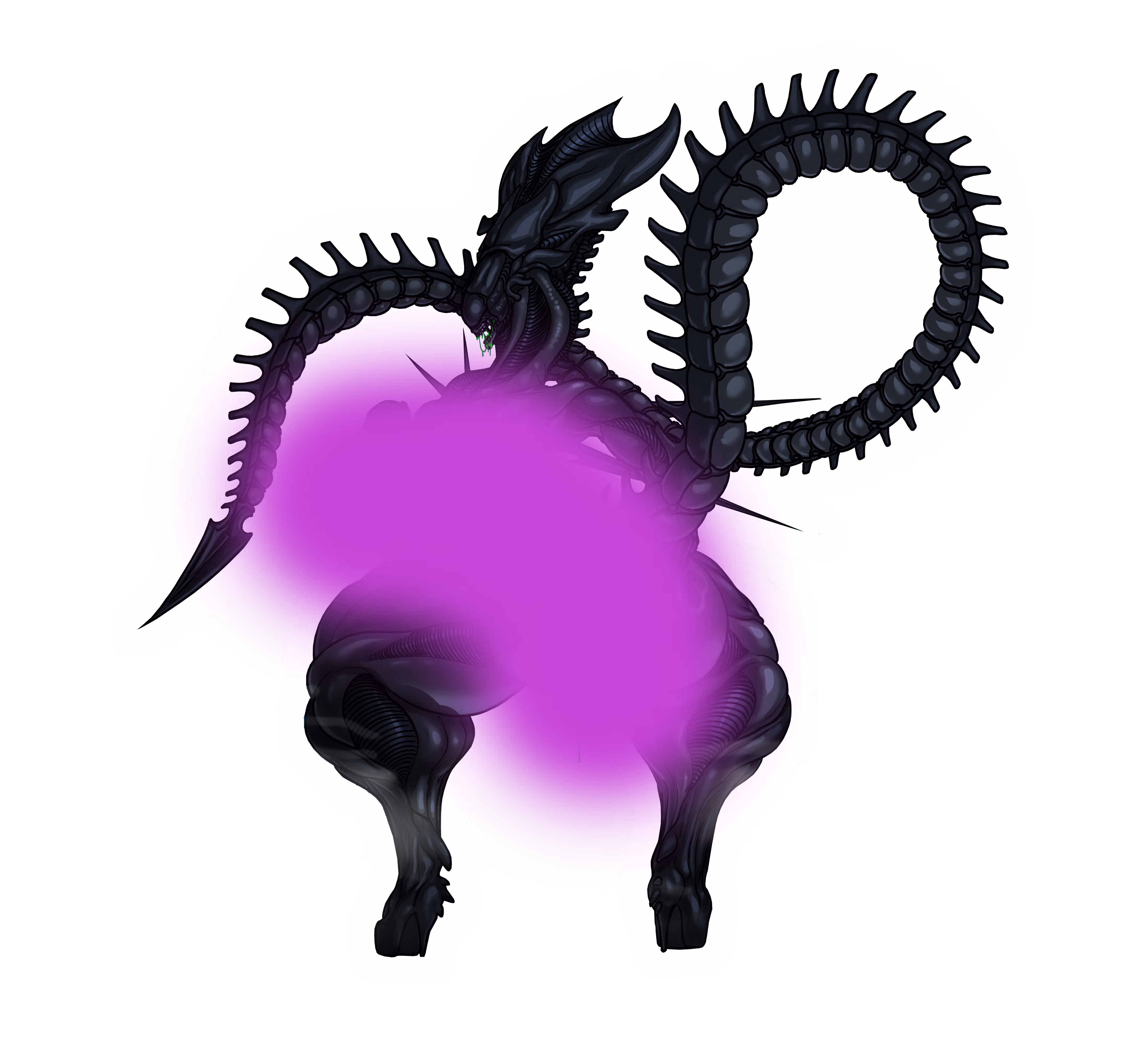 Xenomorph Queen Sticker | Alien Vinyl Sticker NSFW alien sticker,nsfw sticker,xenomorph queen sticker,stickers,xenomorph sticker