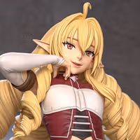 Elinalise Dragonroad Statue | Mushoku Tensei Fan Art by Azerama SFW,NSFW 3d printed,3d printed statue,nsfw statue,Elinalise Dragonroad statue,Mushoku Tensei statue