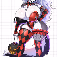 Loona Halloween Sticker | Helluva Boss Vinyl Sticker SFW furry sticker,Helluva Boss sticker,sfw sticker,loona sticker,Halloween sticker