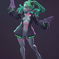 Rebecca Statue | Cyberpunk Edgerunners Fanart von Dinamuuu3d SFW,NSFW 3d printed statue,3d printed,Rebecca Statue ,3d printed figure,nsfw statue,Cyberpunk Edgerunners statue