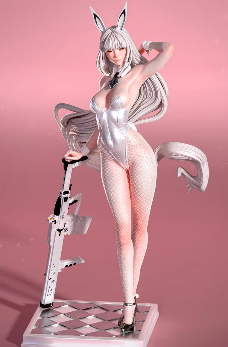 Statue Blanc | NIKKE Fan art par Nympha3D SFW,NSFW 3d printed statue,nsfw statue,Blanc statue,NIKKE statue,3d printed figure,3d printed