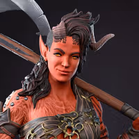 Karlach Statue | Baldur's Gate 3 Fan Art by Bulkamancer SFW 3d printed statue,3d printed,Baldur's Gate Statue,3d printed figure,Karlach statue
