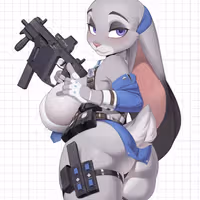 Judy Hopps Policewoman Sticker | Zootopia Vinyl Sticker SFW sfw sticker,stickers,Judy Hopps Policewoman sticker,Zootopia sticker
