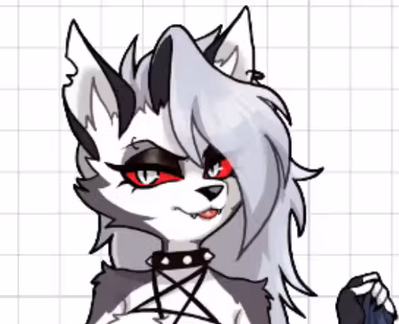 Loona v2 Sticker | Helluva Boss Vinyl Sticker SFW furry sticker,Helluva Boss sticker,sfw sticker,loona sticker,stickers