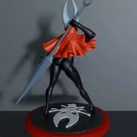 Hornet Statue | Hollow Knight Fan Art by SpiderFlameFigures SFW 3d printed statue,3d printed,3d printed figure,Hornet statue,Hollow Knight statue