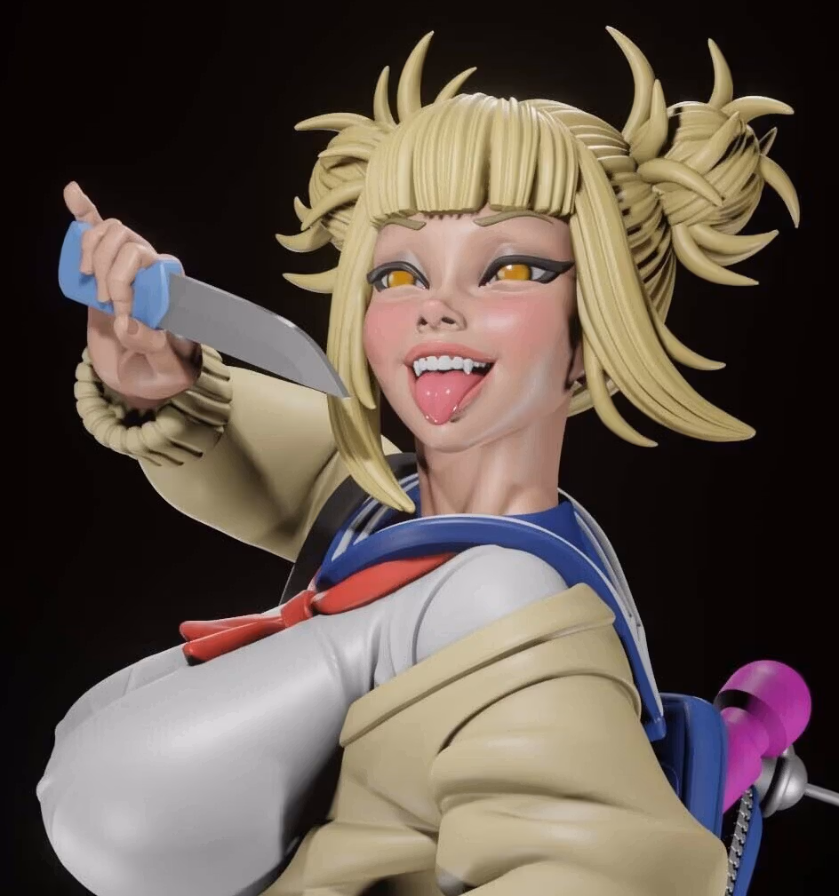 Figura Himiko Toga | My Hero Academia Fanart autorstwa Digital Dark SFW,NSFW,Futa futa statue,3d printed,nsfw statue,Himiko Toga Statue,3d printed figure,My Hero Academia Statue,futa figurines,futanari figurines,futanari statue