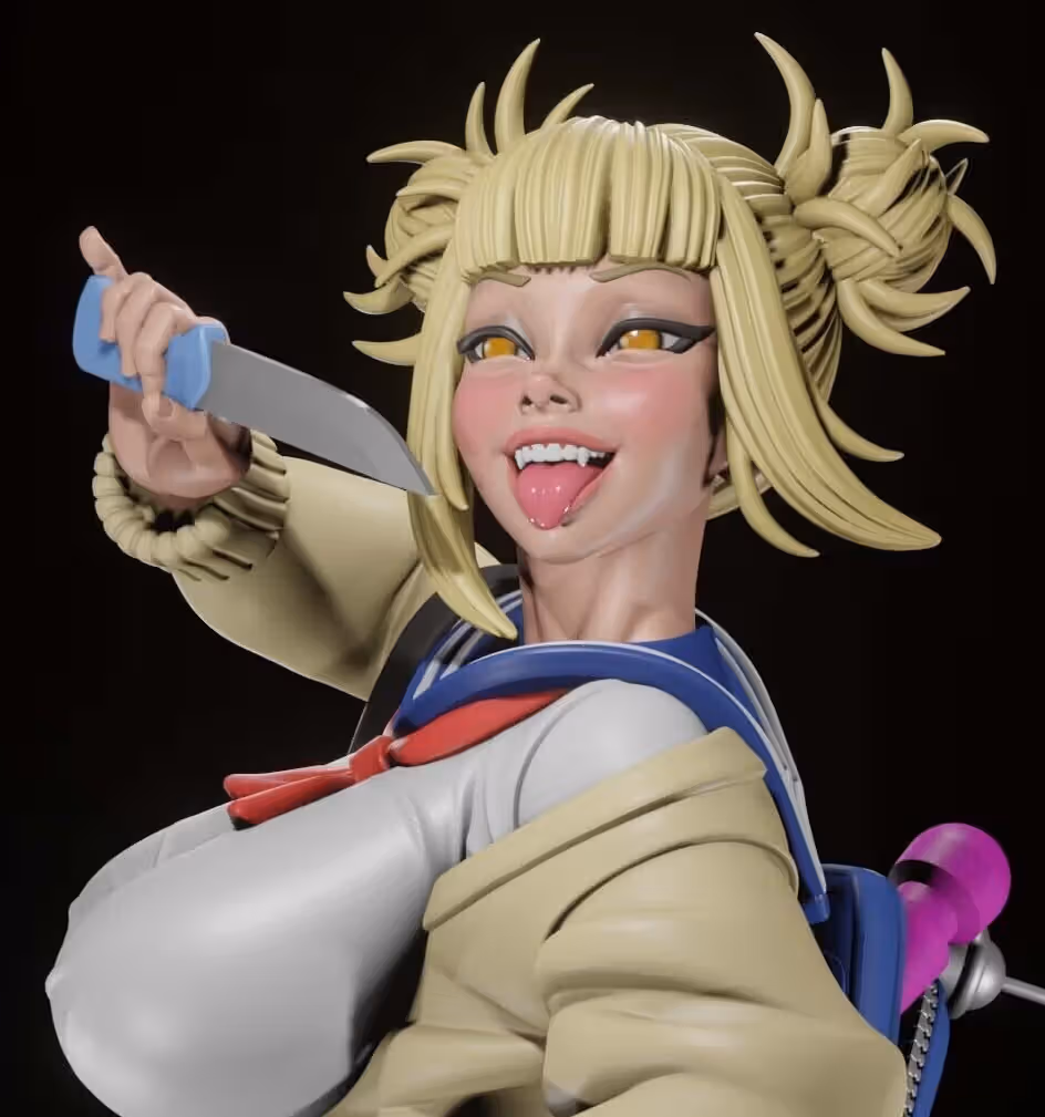 Himiko Toga Statue | My Hero Academia Fan Art by Digital Dark SFW,NSFW,Futa futa statue,3d printed,nsfw statue,Himiko Toga Statue,3d printed figure,My Hero Academia Statue,futa figurines,futanari figurines,futanari statue