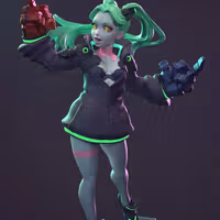 Rebecca Statue | Cyberpunk Edgerunners Fanart von Dinamuuu3d SFW,NSFW 3d printed statue,3d printed,Rebecca Statue ,3d printed figure,nsfw statue,Cyberpunk Edgerunners statue