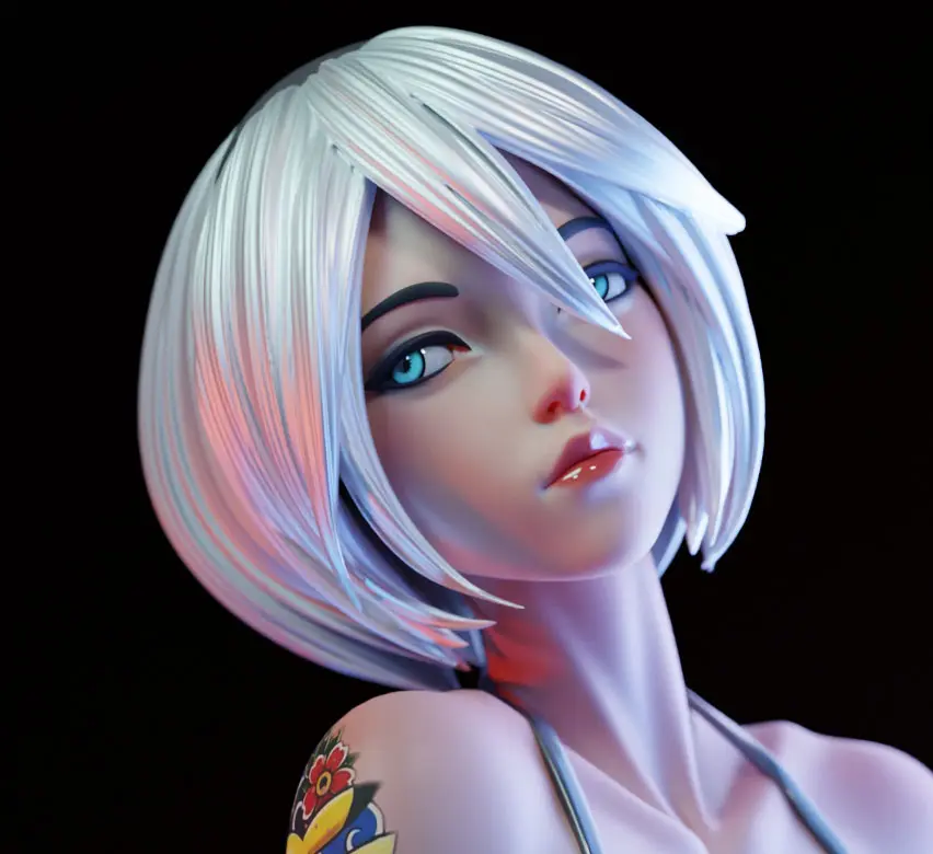2B NieR v3 Statue | NieR: Automata Fan Art by E.S Monster SFW,NSFW 3d printed statue,3d printed,nsfw statue,3d printed figure,2B NieR Statue,NieR: Automata statue