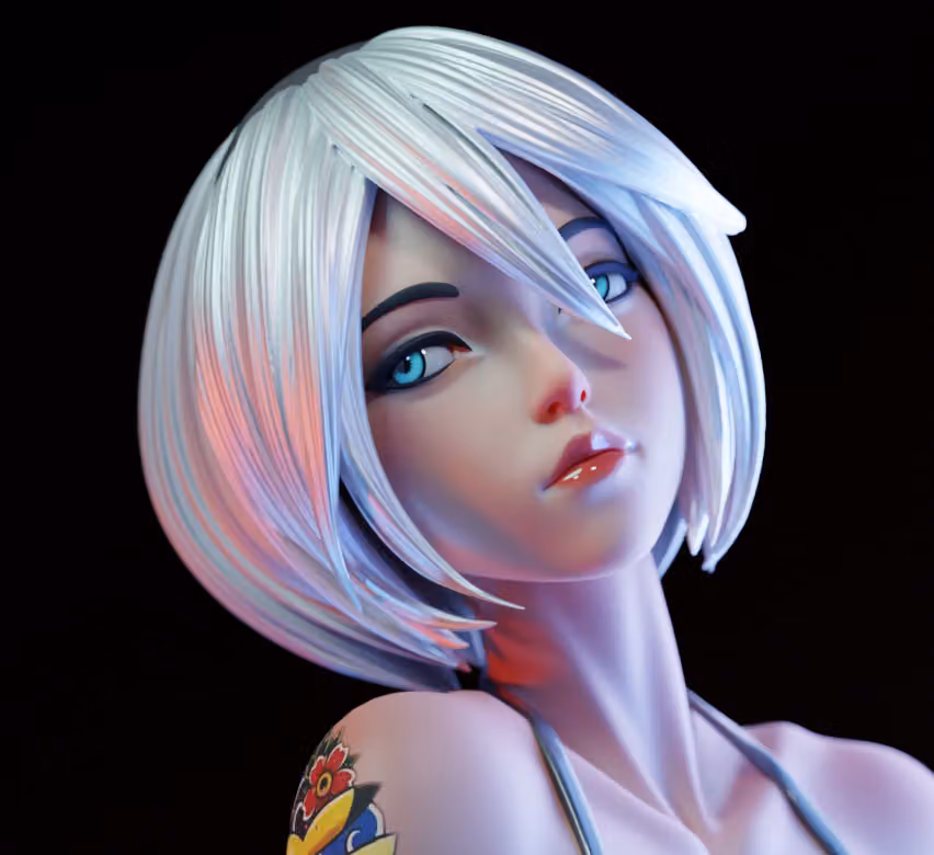2B NieR v3 Statue | NieR: Automata Fan Art by E.S Monster SFW,NSFW 3d printed statue,3d printed,nsfw statue,3d printed figure,2B NieR Statue,NieR: Automata statue