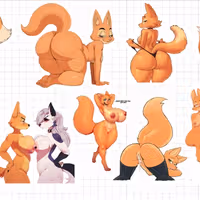 Diane Foxington Pack Sticker | The Bad Guys Vinyl-Sticker NSFW furry sticker,sticker pack,nsfw sticker,Diane Foxington sticker,The Bad Guys sticker