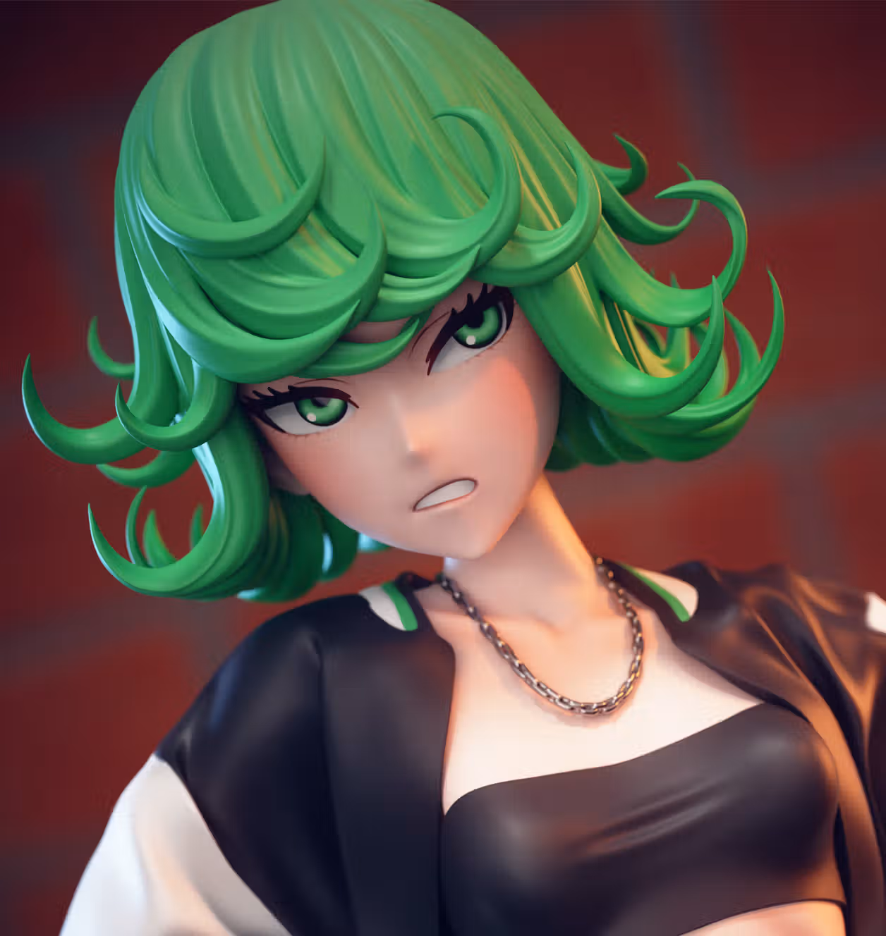 Tatsumaki Statue | One-Punch Man Fan Art by EggmaStudios SFW,NSFW 3d printed statue,3d printed,3d printed figure,One-Punch Man Statue,Tatsumaki Statue,nsfw statue