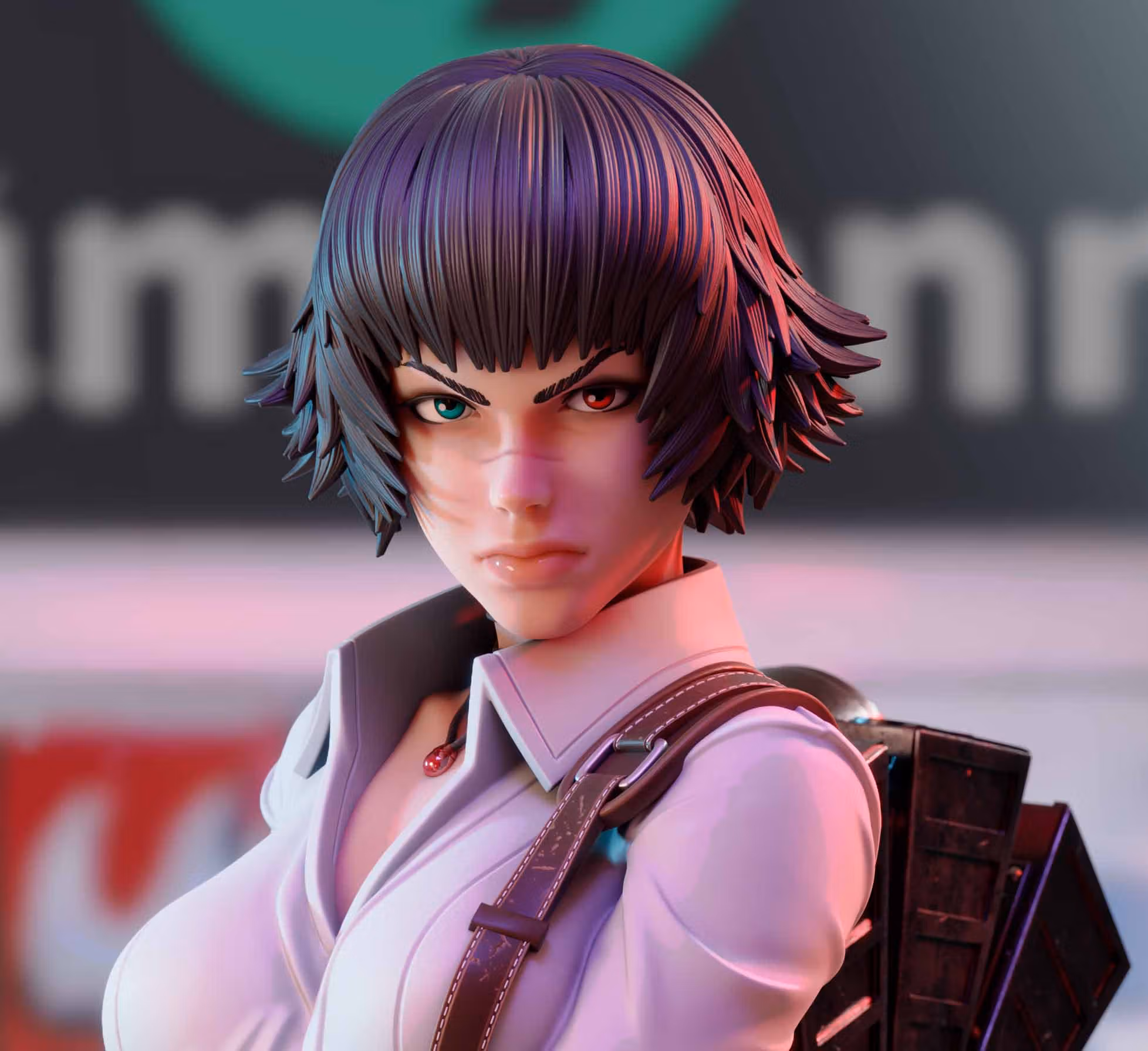 Lady Statue | Devil May Cry Fan Art by 3Dmoonn SFW,NSFW 3d printed,3d printed statue,Lady Statue,Devil May Cry statue,3d printed figure,nsfw statue
