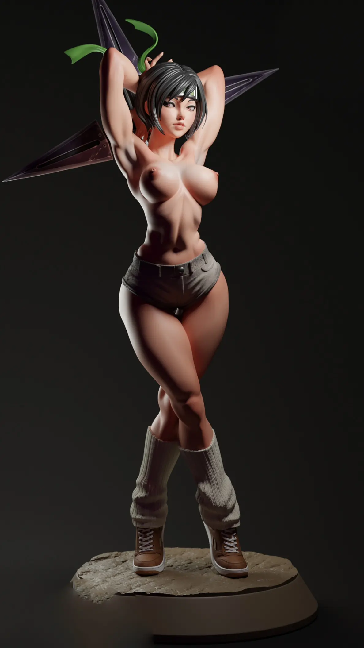 Yuffie Statue | Final Fantasy Fanart von E.S Monster SFW,NSFW 3d printed statue,3d printed,nsfw statue,3d printed figure,Yuffie Statue,Final Fantasy Statue