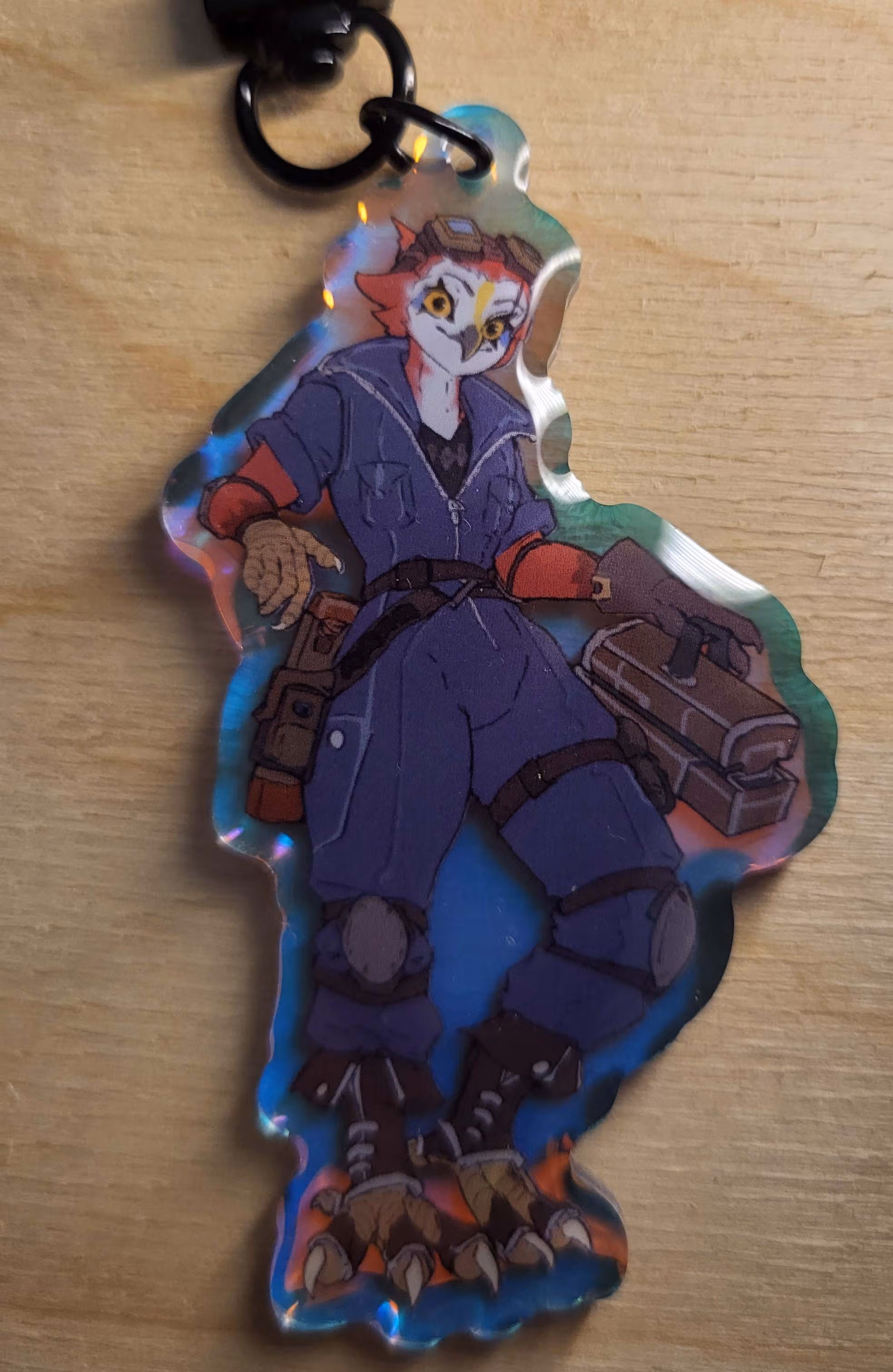 Porte-clés Owl Furry | Original Porte-clés acrylique SFW Beer Furry Girl keychain,furry keychain,Original keychain,sfw keychain