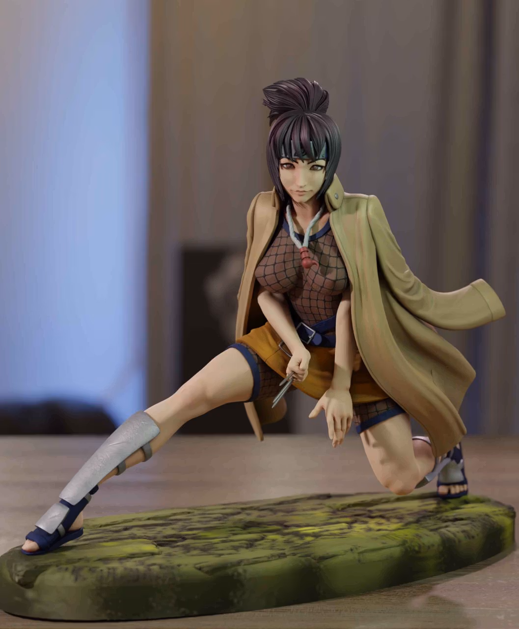 Anko Mitarashi Statue | Naruto Fan Art by Momoji3d SFW,NSFW 3d printed,3d printed statue,nsfw statue,Anko Mitarashi statue,Naruto statue