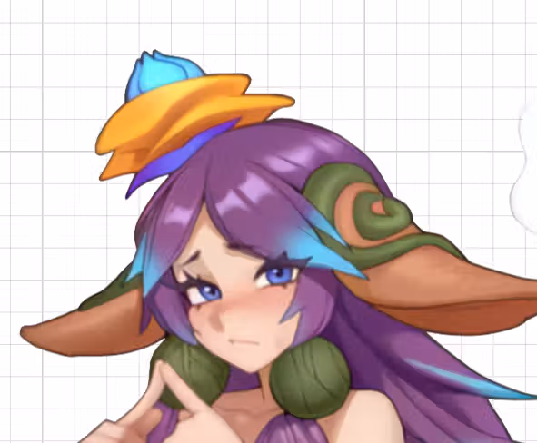 Lillia Bashful Futa Sticker | League of Legends Futanari Stickers Ecchi Cartoon Futa futanari sticker,League of Legends stickers,futa sticker,Lillia sticker