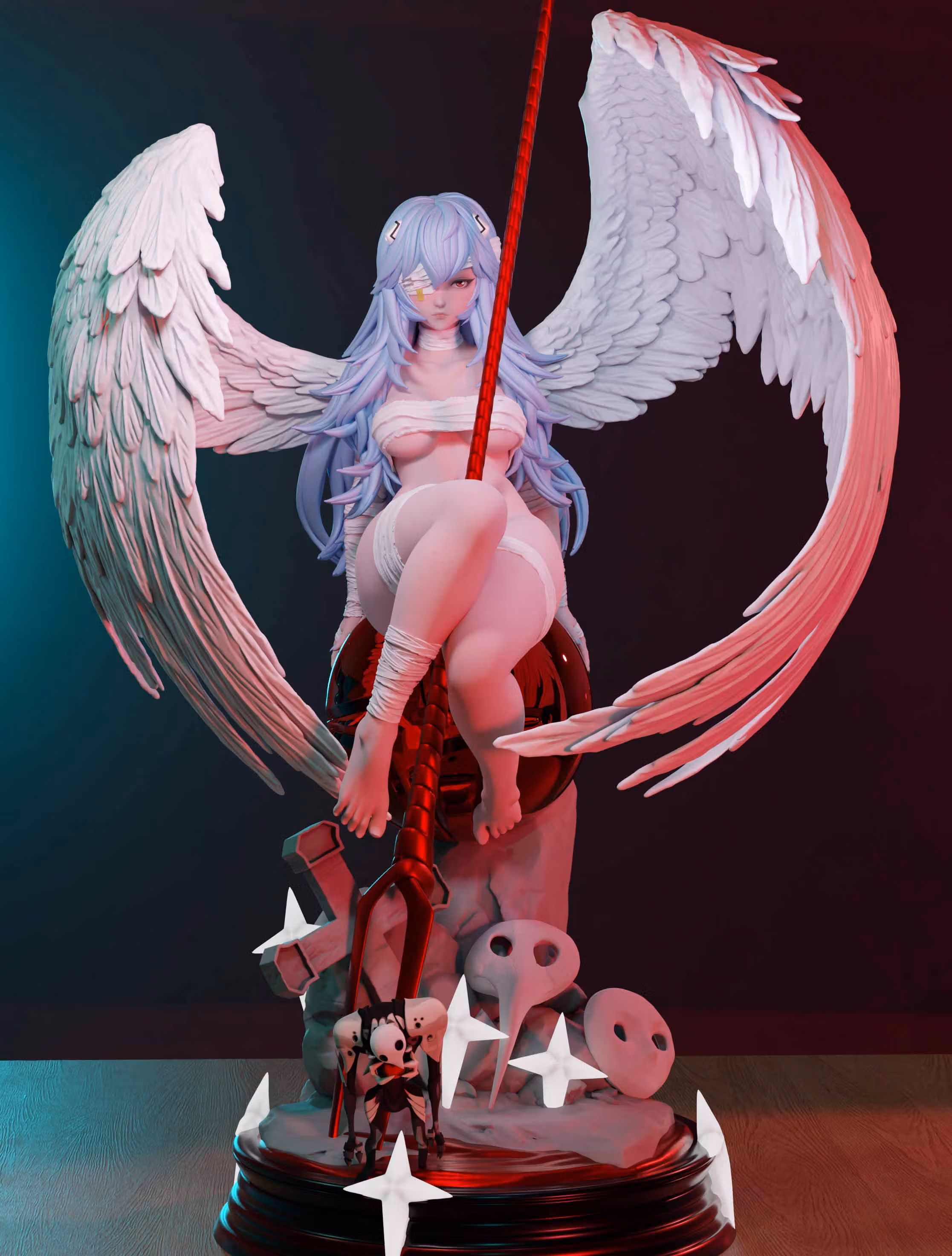 Statue Rei Ayanami | Evangelion Fan art par Momoji3d SFW,NSFW 3d printed,3d printed statue,nsfw statue,Rei Ayanami statue,Evangelion statue