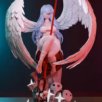 Statue Rei Ayanami | Evangelion Fan art par Momoji3d SFW,NSFW 3d printed,3d printed statue,nsfw statue,Rei Ayanami statue,Evangelion statue