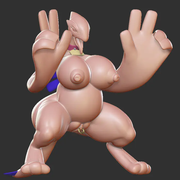 Lugia Statue | Pokemon Fanart von tojyo NSFW 3d printed statue,3d printed,nsfw statue,3d printed figure,Lugia statue,Pokemon statue,furry statue