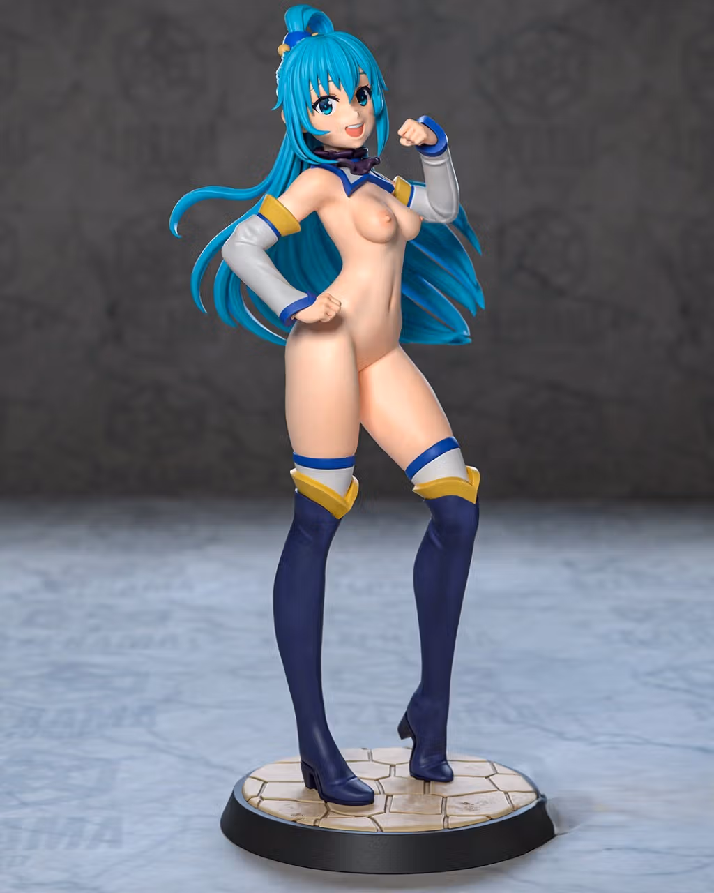 Aqua Statue | Konosuba Fan Art by Azerama SFW,NSFW 3d printed,3d printed statue,nsfw statue,Aqua statue,Konosuba statue