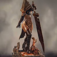 Pyramid Head Statue | Silent Hill Fan Art by Abe3D SFW,NSFW 3d printed statue,Pyramid Head Statue,Silent Hill statue,3d printed figure,3d printed,nsfw statue