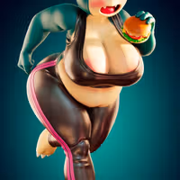 Statue Snorlax Chubby Furry | Pokémon Fan art par Officer Rhu SFW,NSFW,Futa 3d printed statue,3d printed,3d printed figure,Snorlax Chubby Statue,Pokemon Statue,futa statue,futa figurines,futanari figurines,futanari statue,nsfw statue,furry statue
