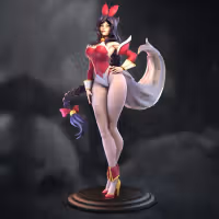 Ahri Bunny Statue | League of Legends Fan Art by Azerama SFW,NSFW 3d printed,3d printed statue,nsfw statue,Ahri Bunny statue,league of legends statue