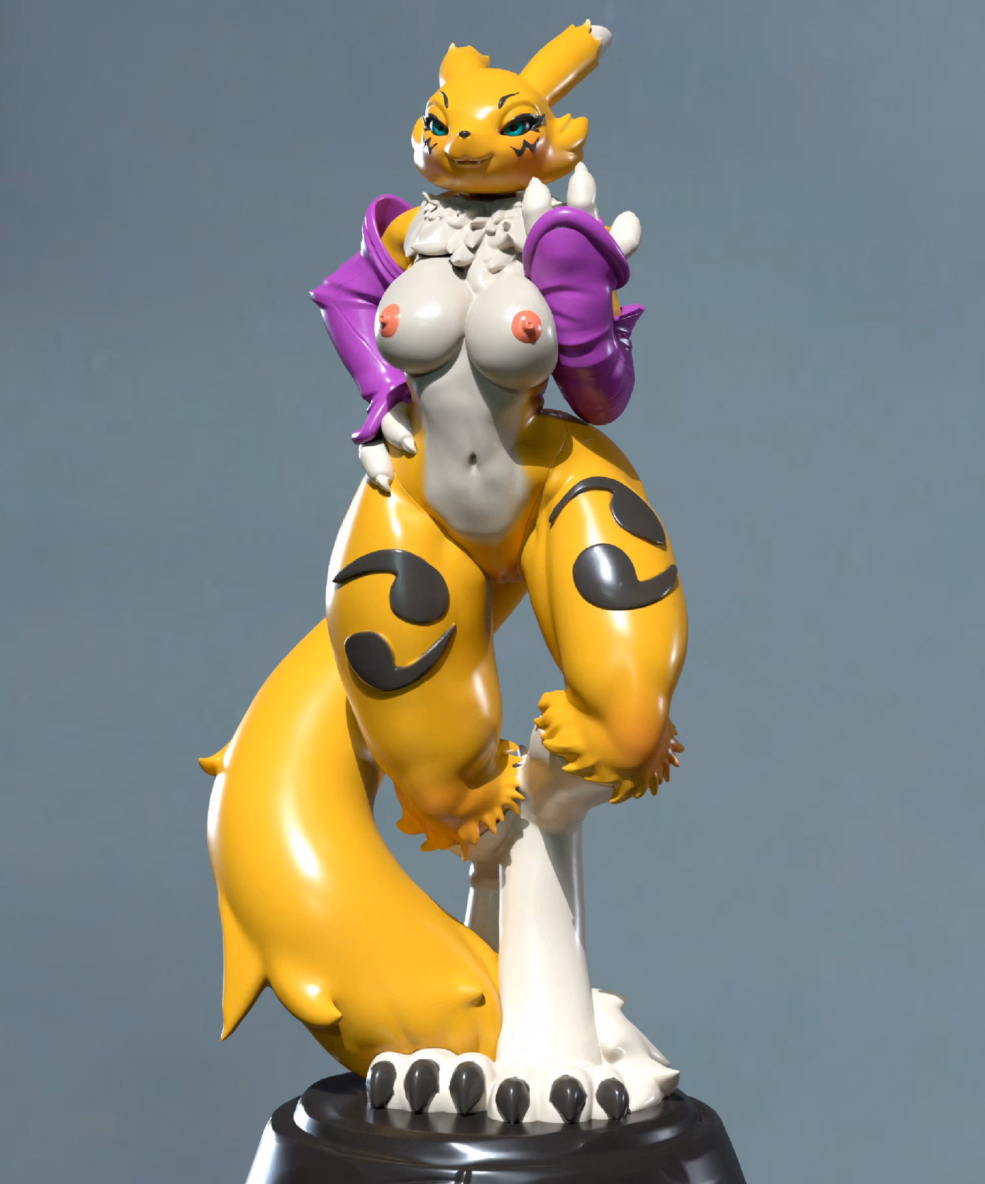 Renamon Statue | Digimon Fanart von Freyas Fantasys SFW,NSFW 3d printed statue,3d printed,3d printed figure,Renamon Statue,Digimon Statue