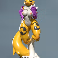 Renamon Statue | Digimon Fanart von Freyas Fantasys SFW,NSFW 3d printed statue,3d printed,3d printed figure,Renamon Statue,Digimon Statue