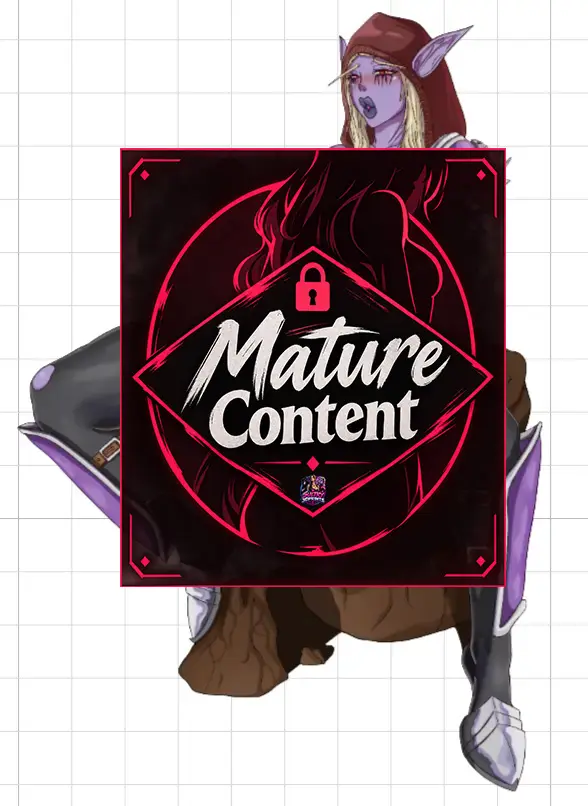 Sylvanas Windrunner Sitting Futa Sticker | World of Warcraft Vinyl Sticker Futa futanari sticker,Sylvanas Windrunner stickers,futa sticker,nsfw sticker,World of Warcraft