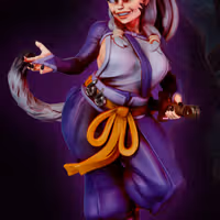 Nisha Tiger Girl Miniature | DnD Fan Art by Gaz Minis SFW,NSFW 3d printed,miniature,dnd miniature,Nisha Tiger Girl,3d printed miniature,nsfw miniature