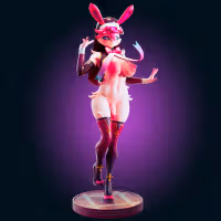 Sylveon Eevee Statue | Pokemon Fan Art by Officer Rhu SFW,NSFW,Futa 3d printed,Sylveon statue,futa statue,pokemon statue,furry statue,nsfw statue,futa figurines,futanari figurines,futanari statue