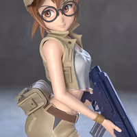 Fio Germi Statue | Metal Slug Fan Art by Azerama SFW,NSFW 3d printed,3d printed statue,nsfw statue,Fio Germi statue,Metal Slug statue