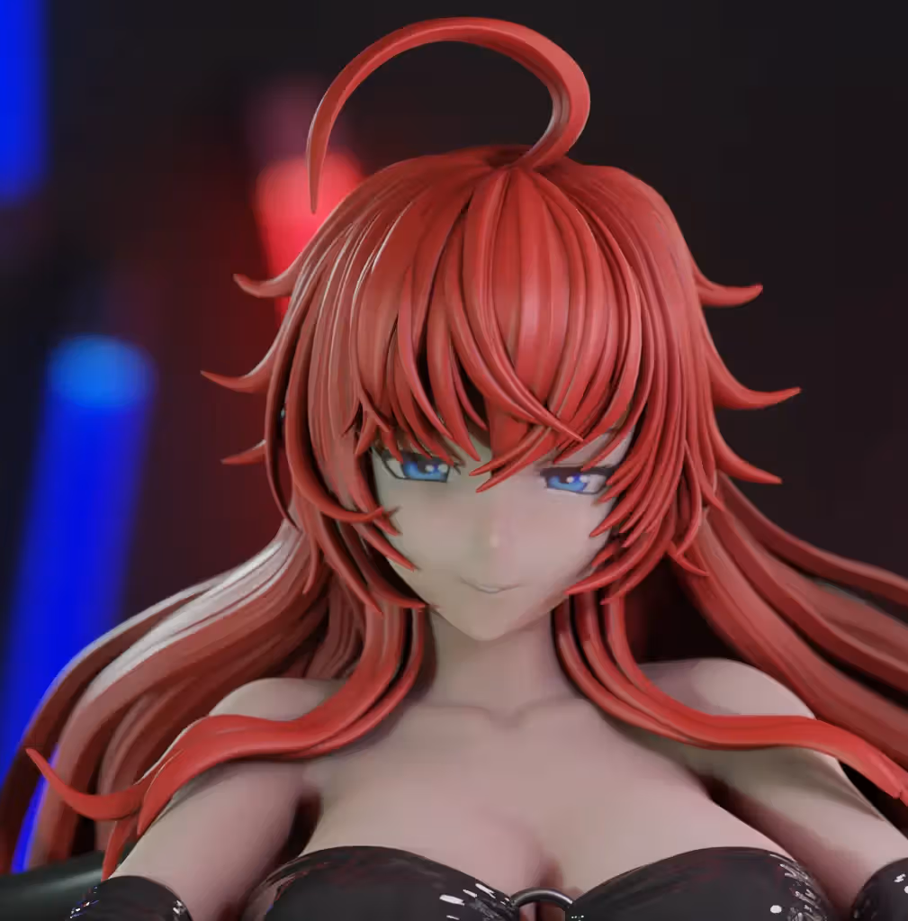 Rias Gremory Statue | High School DxD Fan Art by Momoji3d SFW,NSFW 3d printed,3d printed statue,nsfw statue,Rias Gremory statue,High School DxD statue