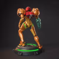 Figura Samus | Metroid Fanart autorstwa Bulkamancer SFW 3d printed statue,3d printed,Samus Statue,3d printed figure,Metroid statue