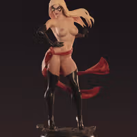 Estatua Ms. Marvel | Marvel Fan art por Abe3D SFW,NSFW 3d printed statue,ms marvel statue,marvel statue,3d printed figure,3d printed,nsfw statue