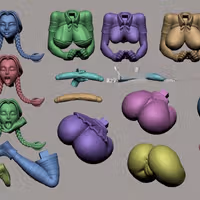 Figura Wednesday | The Addams Family Fanart autorstwa Digital Dark SFW,NSFW,Futa 3d printed statue,3d printed,nsfw statue,3d printed figure,Wednesday Statue,The Addams Family Statue,futa statue,futa figurines,futanari figurines,futanari statue