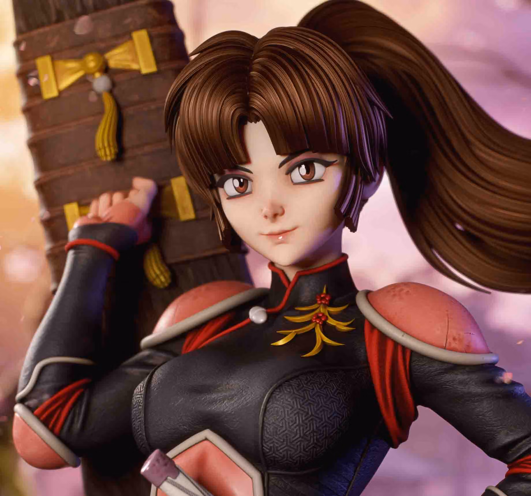 Sango Statue | InuYasha Fan Art by 3Dmoonn SFW 3d printed,3d printed statue,Sango Statue,inuyasha statue,3d printed figure,nsfw statue