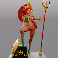 Statue Urbosa | The Legend of Zelda Fan art par Tarsis SFW,NSFW 3d printed,3d printed statue,The Legend of Zelda Statue,Urbosa statue,3d printed figure,sfw statue,nsfw statue