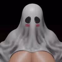 Estatua Boo Ghost Girl | Super Mario Fan art por Digital Dark SFW,NSFW,Futa 3d printed statue,3d printed,Boo Ghost Girl statue,nsfw statue,futa statue,3d printed figure,futa figurines,futanari figurines,futanari statue,Super Mario statue