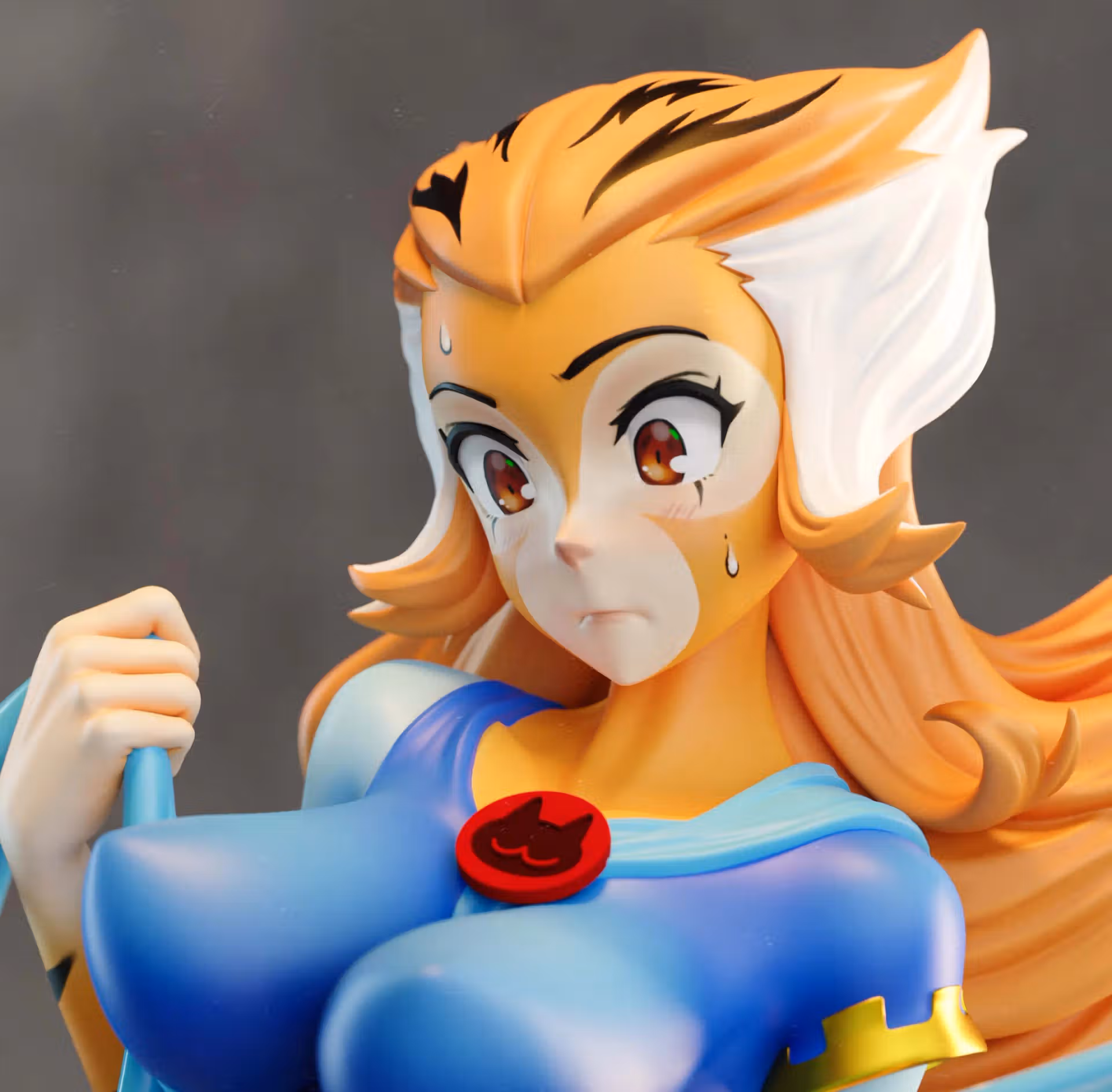 Tygra Girl Furry Statue | ThunderCats Fan Art by Gatsu SFW,NSFW 3d printed statue,3d printed,nsfw statue,Tygra Girl Statue,ThunderCats Statue,furry statue
