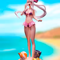 Estatua Shalltear Bloodfallen Bikini | Overlord Fan art por LeonardoMurilo SFW,NSFW 3d printed statue,nsfw statue,Shalltear Bloodfallen statue,Overlord statue,3d printed figure,3d printed