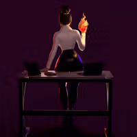 Statue Azula Office | Avatar The last Airbender Fan art par Azaak3d SFW 3d printed statue,3d printed,sfw statue,Azula statue,Avatar The last Airbender Statue