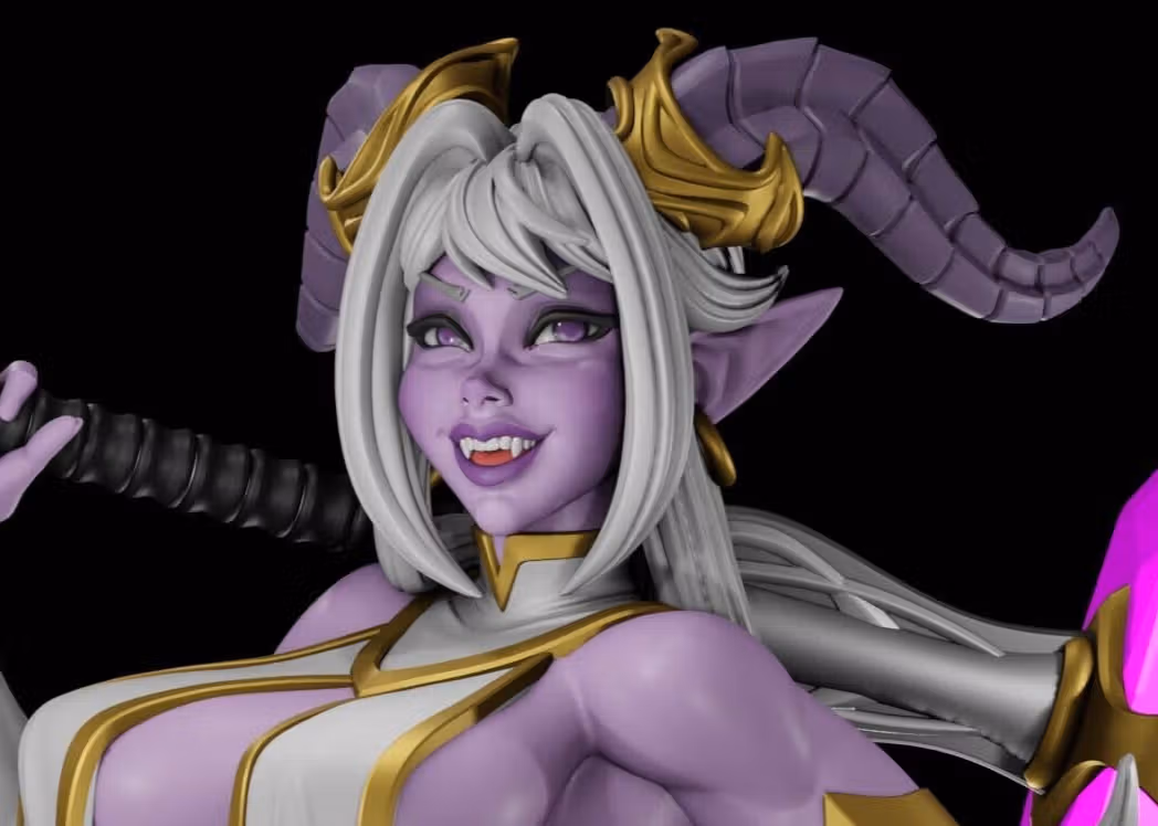 Statue Draenei Girl | World of Warcraft Fan Art par Digital Dark SFW,NSFW,Futa 3d printed statue,3d printed,nsfw statue,futa statue,futa figurines,futanari figurines,futanari statue,3d printed figure,Draenei Girl Statue