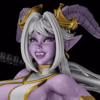 Statue Draenei Girl | World of Warcraft Fan Art par Digital Dark SFW,NSFW,Futa 3d printed statue,3d printed,nsfw statue,futa statue,futa figurines,futanari figurines,futanari statue,3d printed figure,Draenei Girl Statue